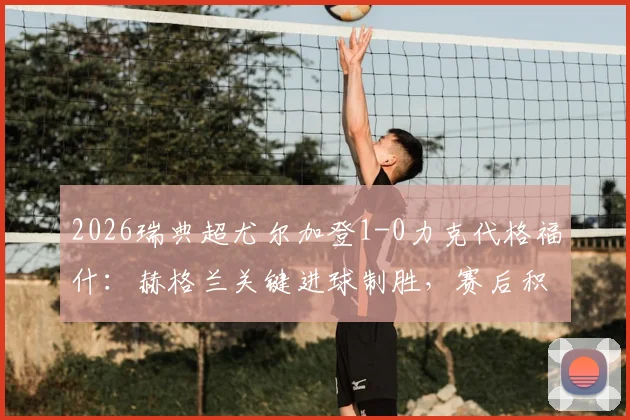 2026瑞典超尤尔加登1-0力克代格福什：赫格兰关键进球制胜，赛后积分与历史战绩分析