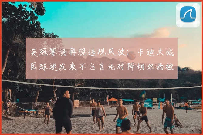 英冠赛场再现违规风波：卡迪夫城因球迷发表不当言论对阵切尔西被罚1.5万镑，看足球观赛礼仪与处罚新规